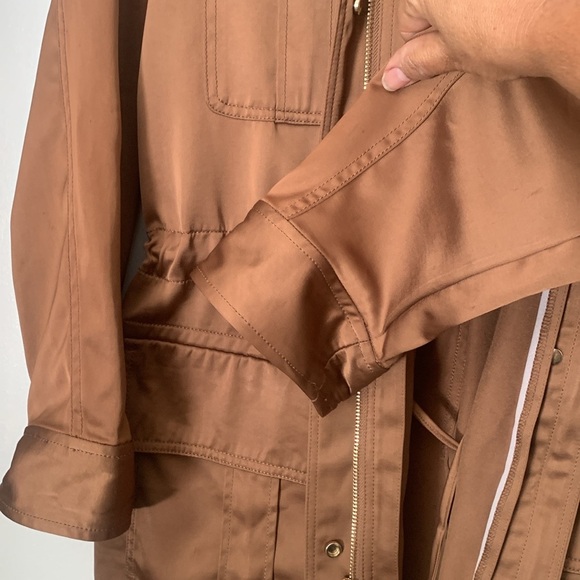 Chicos Silk Jacket With Belt - Picture 10 of 15